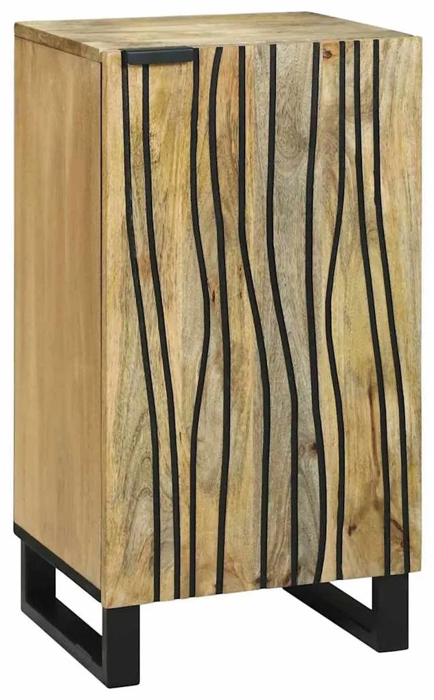 Γραφείο Καφέ 40 x 33 x 75 εκ. Μασίφ ξύλο μάνγκο