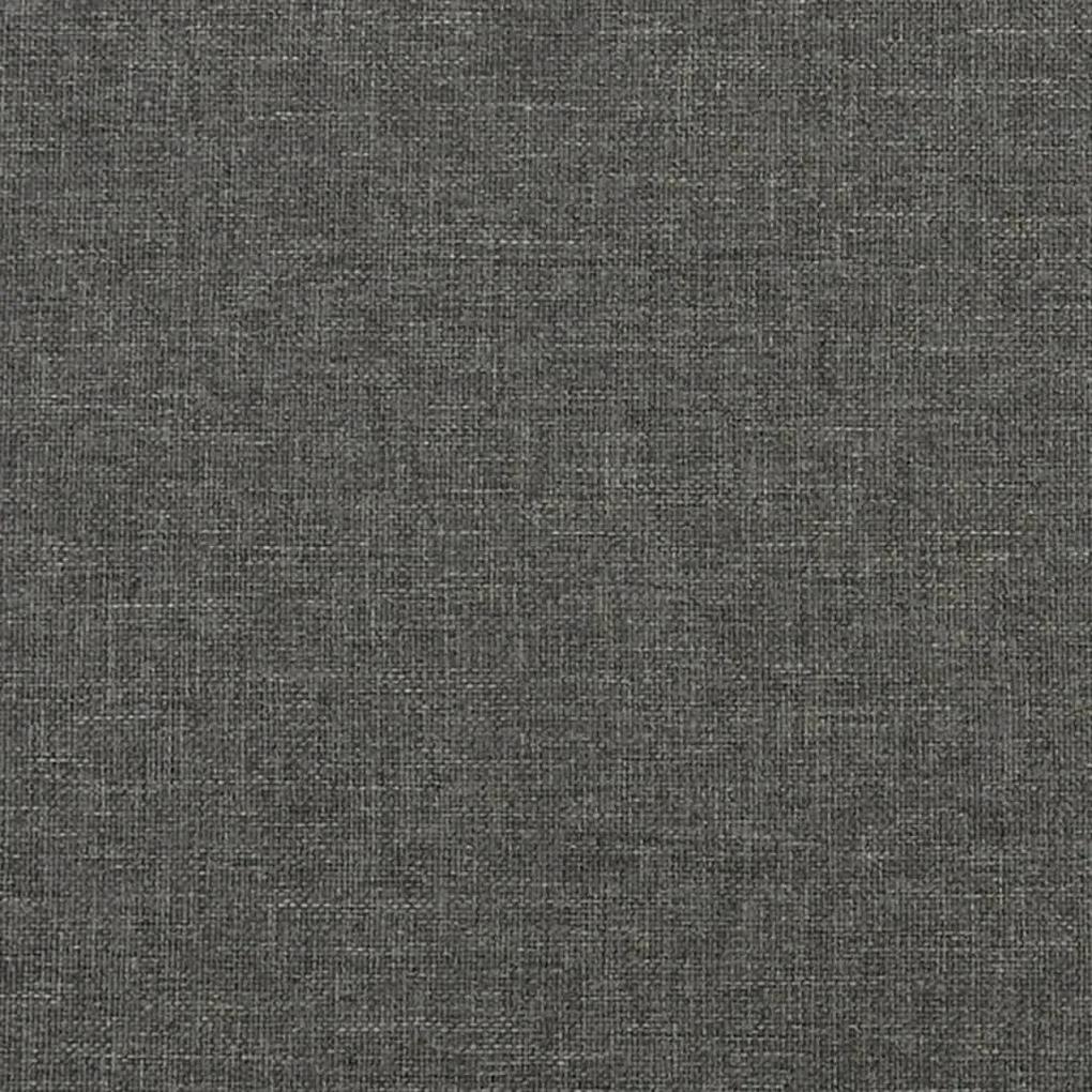 Πλαίσιο Κρεβατιού Σκούρο Γκρι 120 x 190 εκ. Υφασμάτινο - Γκρι