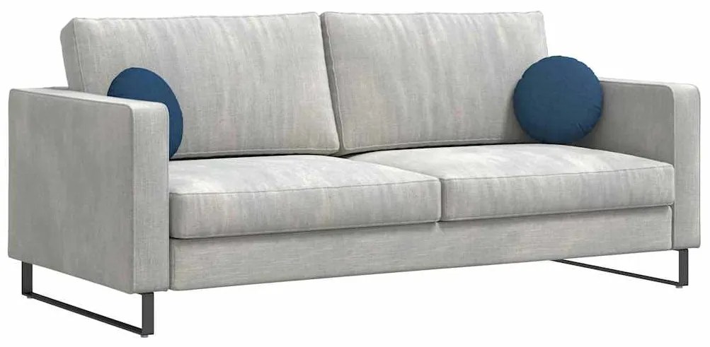 vidaXL Μαξιλάρια καθισμάτων 2 pcs Μπλε Ø30 x 13 εκ ύφασμα