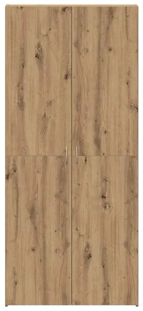 vidaXL Ντουλάπα Παπουτσιών Καφέ 80 x 35.5 x 180 εκ Επεξεργασμένο ξύλο