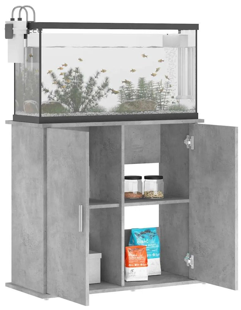 vidaXL Βάση Ενυδρείου Γκρι από Σκυρόδεμα 81 x 36 x 73 εκ. από Τεχνητό Ξύλο