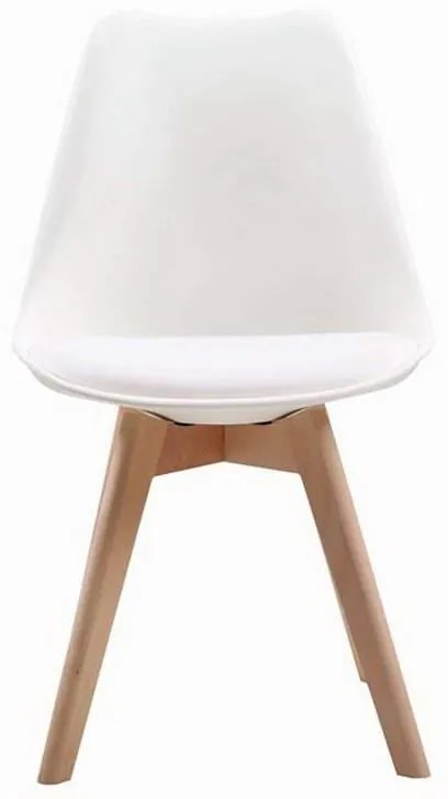 Καρέκλα Martin ΕΜ136,14 49x57x82cm White Σετ 4τμχ Wood, Polypropylene