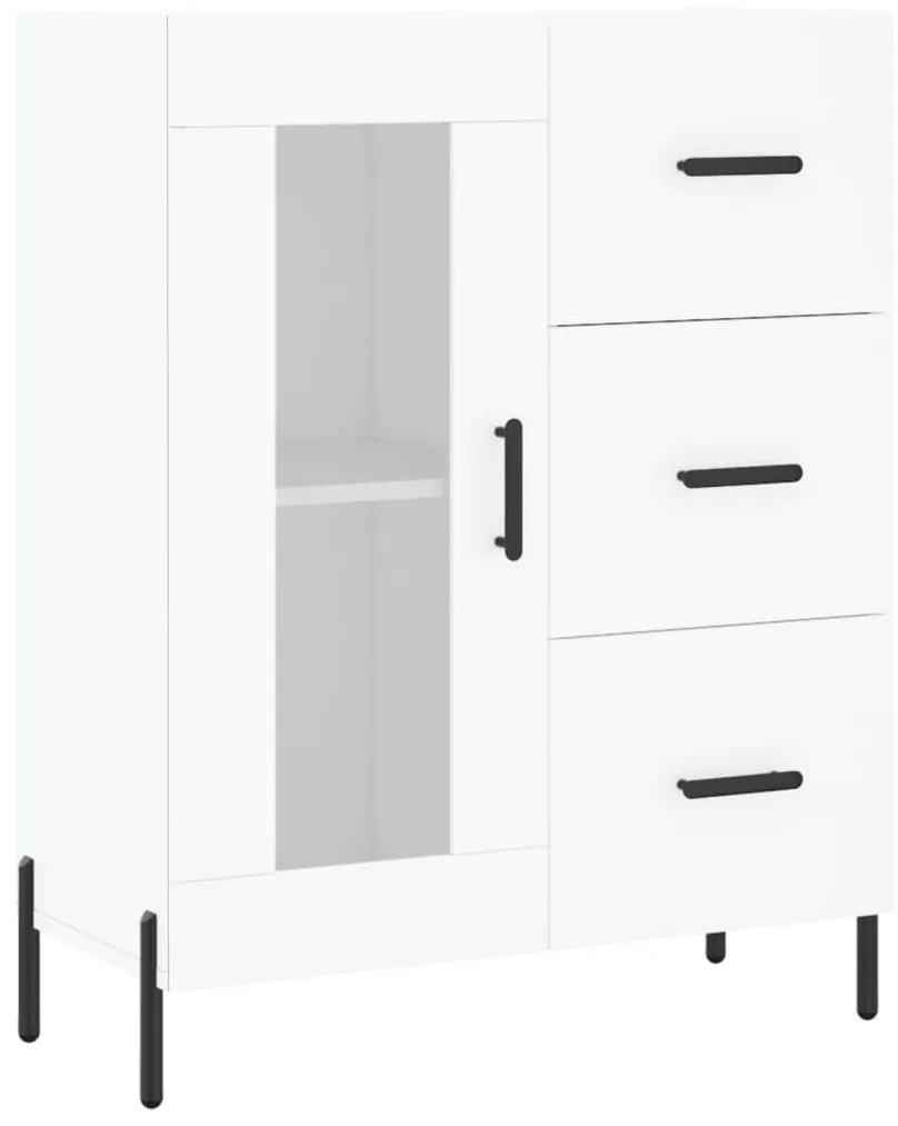 vidaXL Ντουλάπι Λευκό 69,5x34x180 εκ. από Επεξεργασμένο Ξύλο