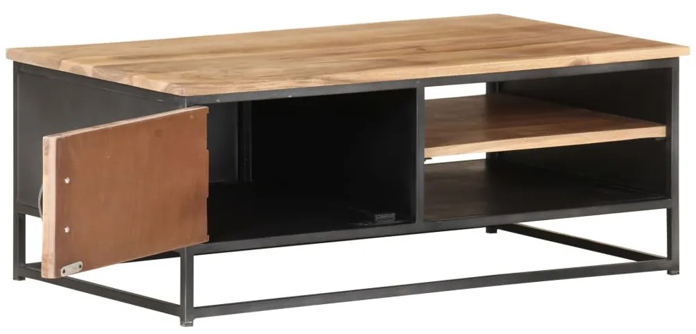 vidaXL Τραπεζάκι Σαλονιού 90 x 50 x 35 εκ. από Μασίφ Ξύλο Ακακίας
