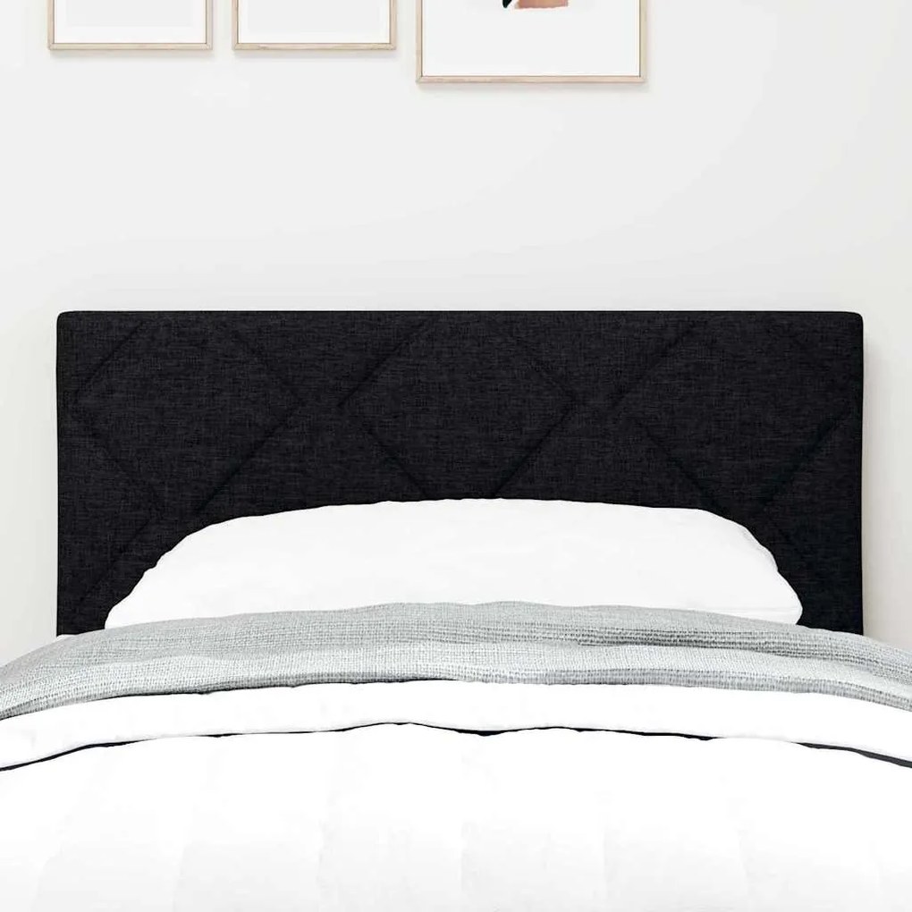 vidaXL Υφασμάτινο Κεφαλάρι Geometric με κεφαλάρι Μαύρο 80 cm ύφασμα
