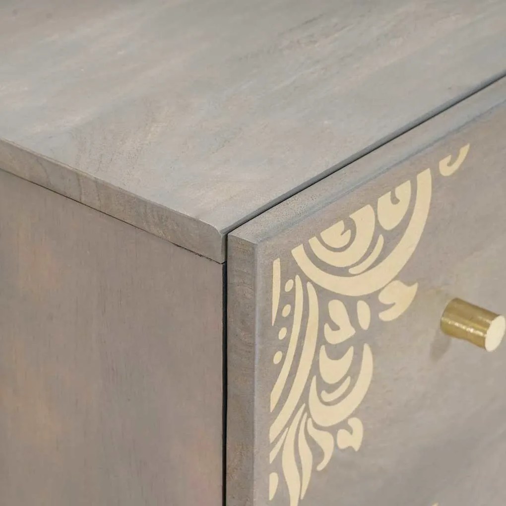 vidaXL Σετ Επίπλων Μπάνιου Επιτοίχιο 2 pcs Γκρι 62 x 33 x 58 εκ.