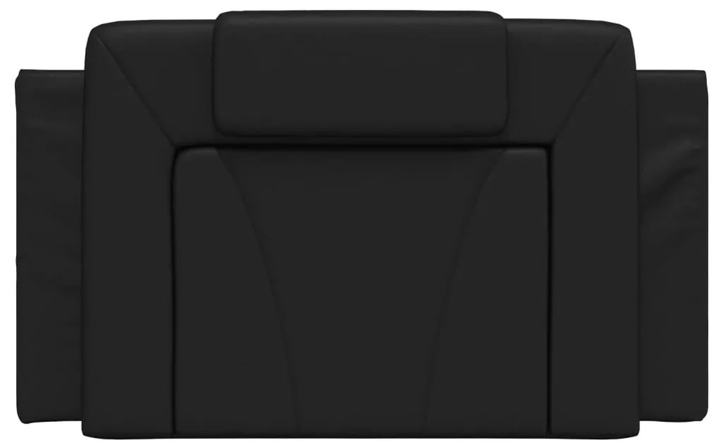 vidaXL Μαξιλάρι για Κεφαλάρι Viana Μαύρο 80 εκ. από Συνθετικό Δέρμα