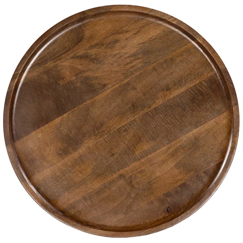 PENCIL 87 COFFEE TABLE ΦΥΣΙΚΟ ΜΑΥΡΟ 87x87xH45cm - 04-0956