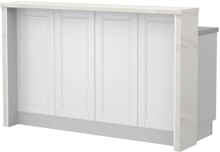 Πάγκος νησίδας Tahoma-Μήκος: 135 εκ.-Γραφίτης-Latino Marble