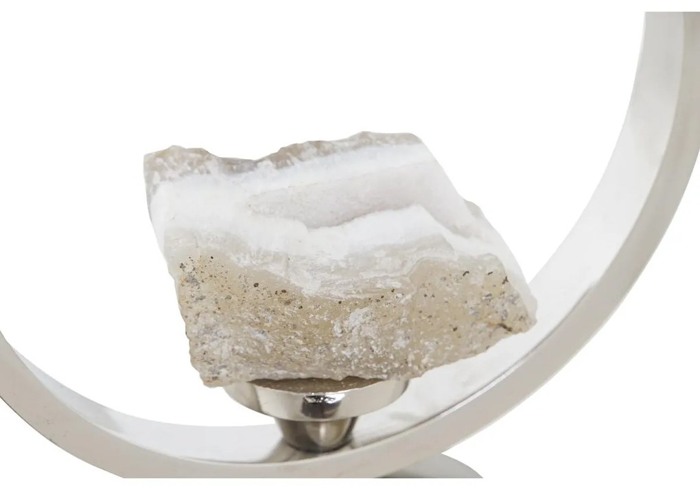 Βάζο DKD Home Decor Σαμπάνια Κρυστάλλινο Αλουμίνιο (15 x 15 x 56 cm)