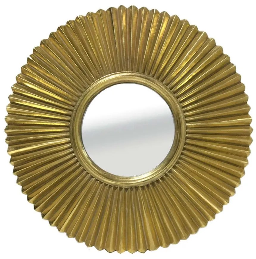 Καθρέπτης Τοίχου Sol 11-0286 50x50x3,5cm Gold-Antique Glass,Polyresin