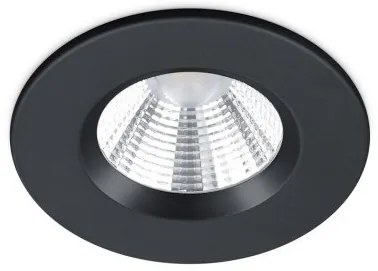 Χωνευτό Σποτ Φωτιστικό Οροφής LED 5,5W IP65 Στρογγυλό Zagros Trio Lighting-650710132-Μαύρο 650710132