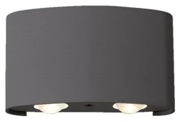 Απλίκα Twist LED αλουμίνιο Viokef 4211001 Ανθρακί
