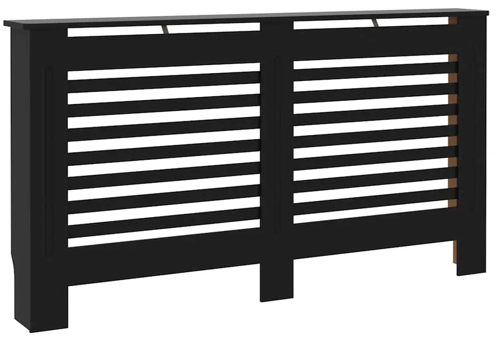 vidaXL Κάλυμμα Καλοριφέρ Μαύρο 152 x 19 x 81,5 εκ. από MDF