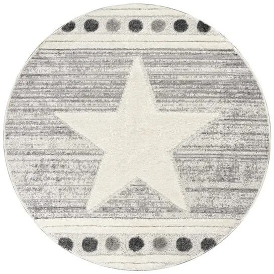 Beauty Home Ροτόντα Loop Art 9559 160x160 Grey White Γκρι Λευκό