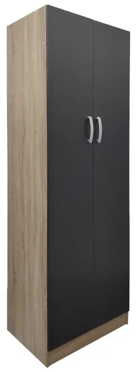 Ντουλάπα δίφυλλη Lego pakoworld σε sonoma-ανθρακί απόχρωση 60x42x180εκ