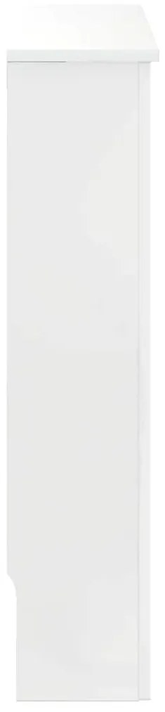 vidaXL Καπάκι Καλοριφέρ Υψηλής γυαλάδας λευκό 78 x 19 x 81,5 cm