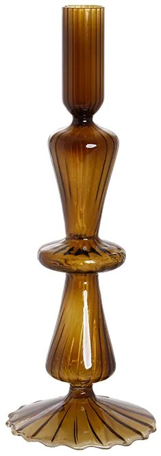 Γυάλινο Κηροπήγιο σε πράσινο χρώμα 25x9cm Etoile LM-544