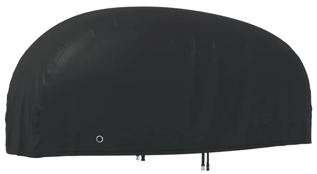 vidaXL Κουκούλα Μηχανής Μαύρη 265x105x125 εκ. Ύφασμα Oxford 210D