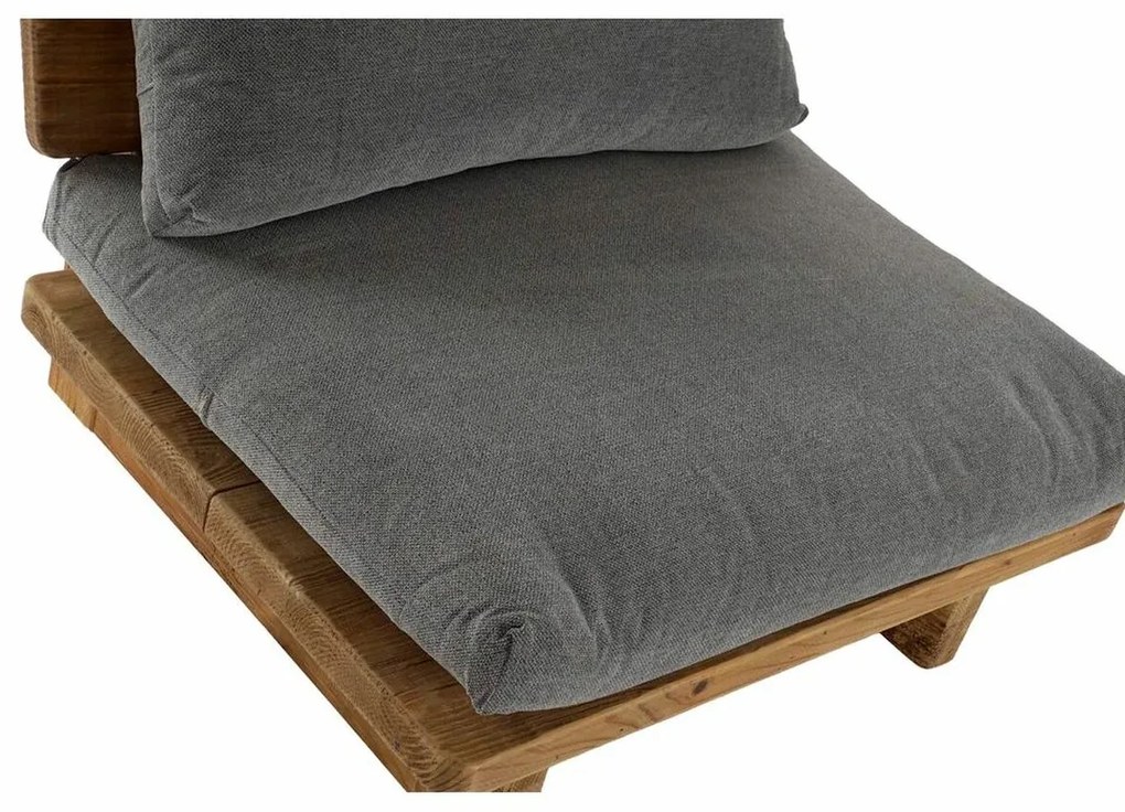 Καναπές DKD Home Decor Καφέ Γκρι πολυεστέρας βαμβάκι Ξύλο Τζίντζερ (95 x 88 x 75 cm)