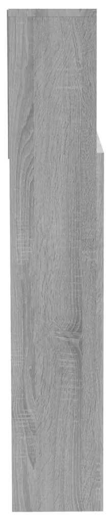 vidaXL Κεφαλάρι Με Αποθηκευτικό Χώρο Γκρι Sonoma 200 x 19 x 103,5 εκ.