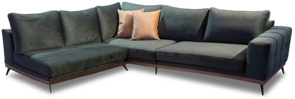 Γωνιακός καναπές Baxer 300x240x95cm Πράσινο - Αριστερή Γωνία - ARSO4569