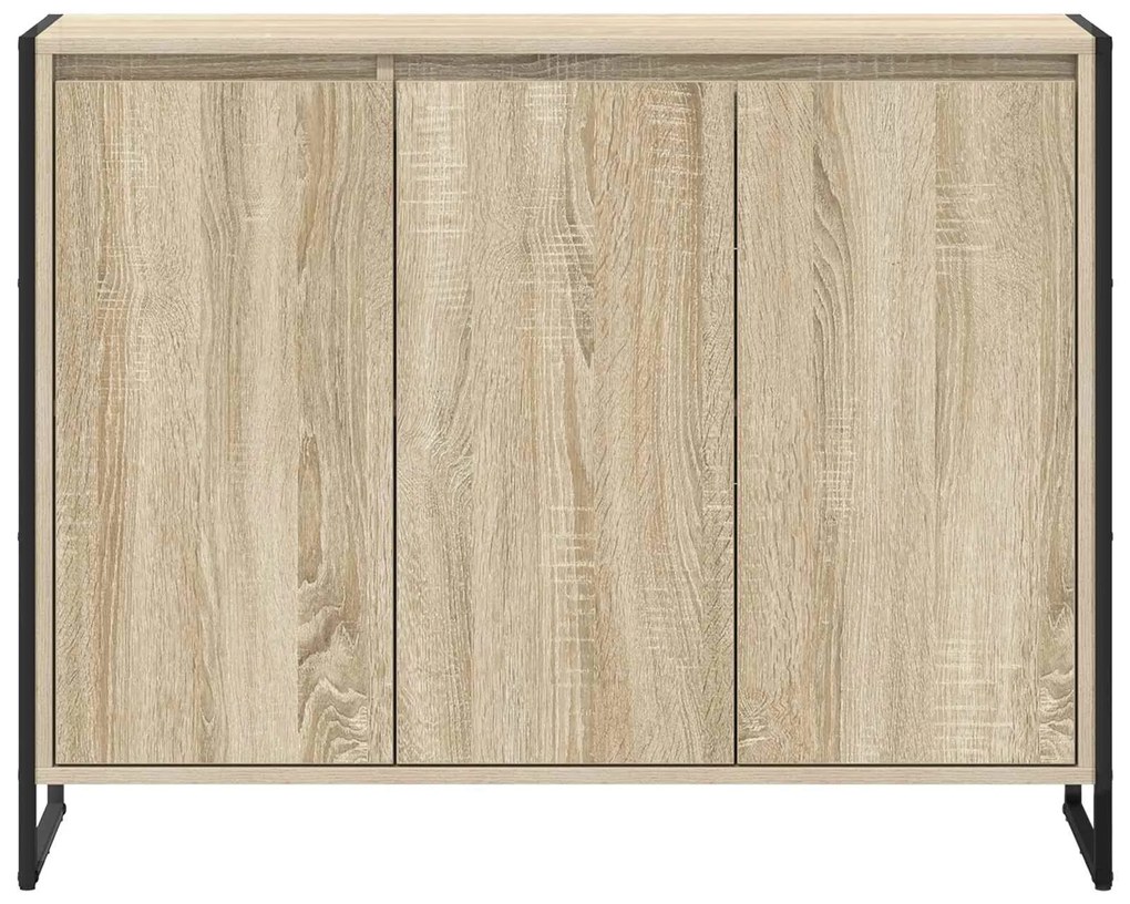 vidaXL Βοηθητικό ντουλάπι Σονόμα 96,5 x 30 x 75 εκ Επεξεργασμένο ξύλο