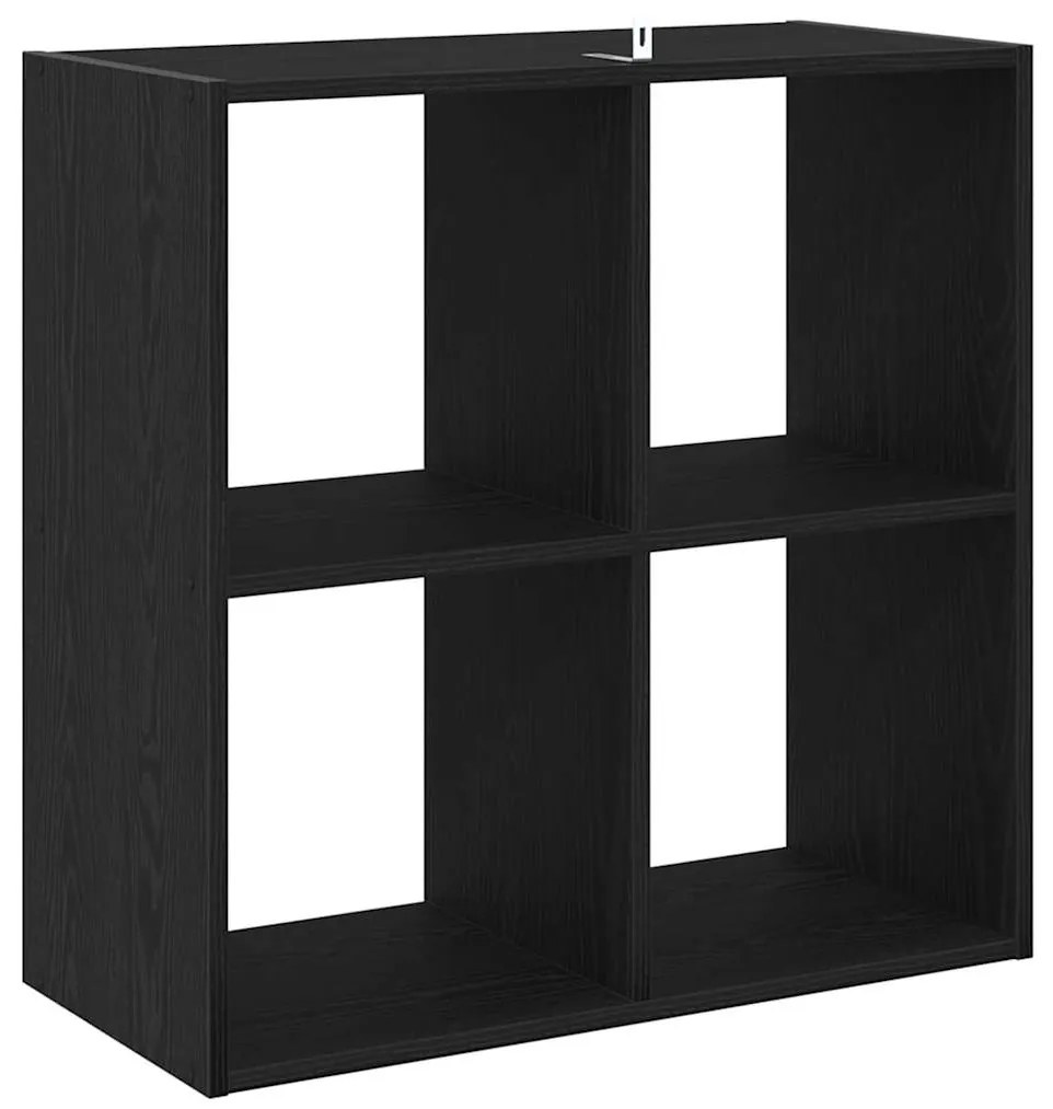 vidaXL Βιβλιοθήκη Μαύρη δρυς 68,5 x 32 x 68,5 εκ Επεξεργασμένο ξύλο