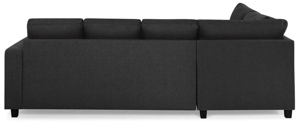 Γωνιακός Καναπές Scandinavian Choice C154, Μαύρο, Ανθρακί, 254x194x82cm, Πόδια: Πλαστική ύλη | Epipla1.gr