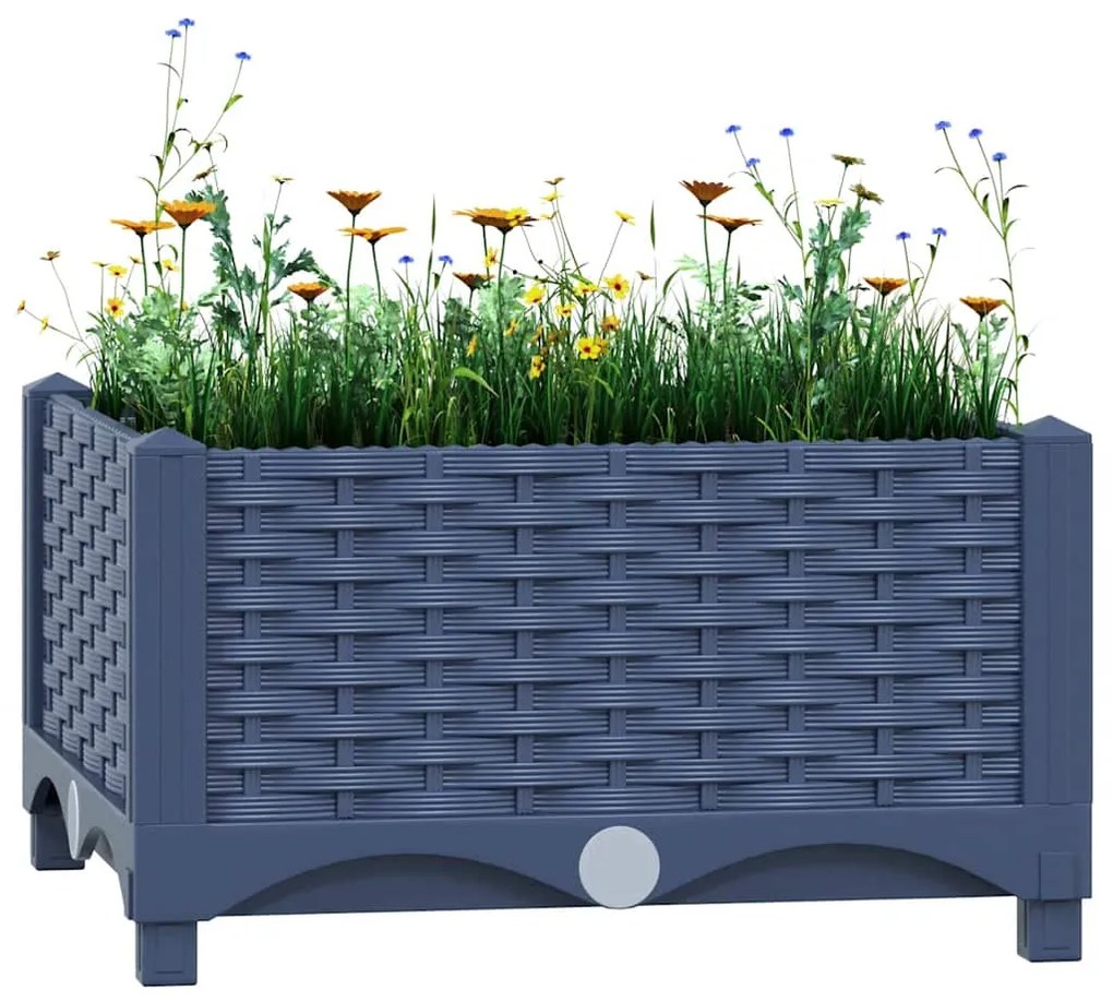 vidaXL Ζαρντινιέρα 40 x 40 x 23 εκ. από Πολυπροπυλένιο