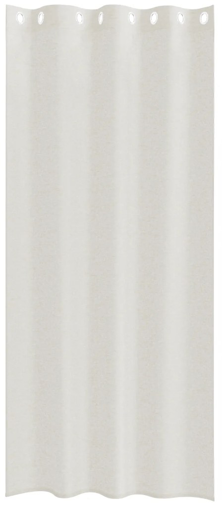 vidaXL Κουρτίνες με κουρτίνες 2 pcs Κρεμ 140 x 225 cm Πολυεστέρας