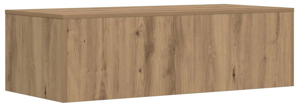 vidaXL Επιτοίχιο γραφείο Επιτοίχιο Artisan Oak 100 x 45 x 30 εκ