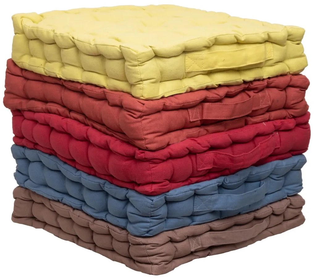 Μαξιλάρι Δαπέδου 40x40x8 581 31-Κίτρινο