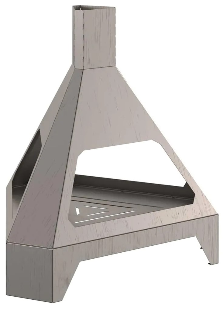 vidaXL Φωτιά Καφέ 50 x 43 x 52 εκ. Ατσάλι σκληρυθέν στον αέρα
