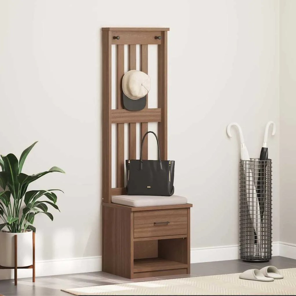 vidaXL Δέντρο χωλ "SANDNES" 45x40x159,5 εκ.Πεύκο μασίφ ξύλο