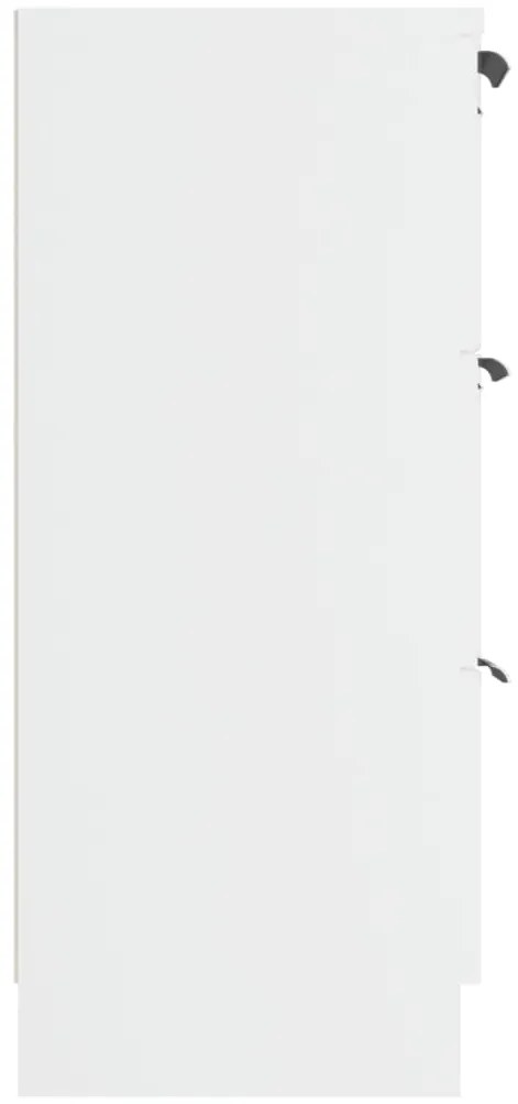 vidaXL Συρταριέρα Λευκή 60 x 30 x 70 εκ. από Επεξεργασμένο Ξύλο