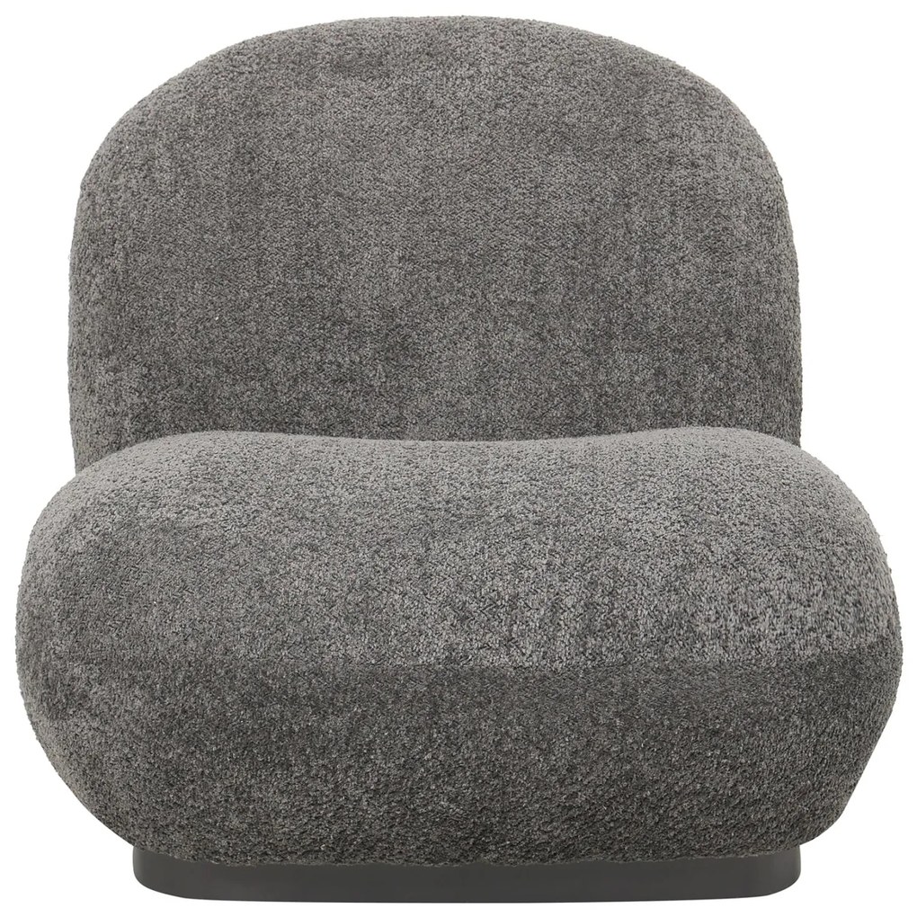 Πολυθρόνα BEANY C9591.01 Γκρί Μπουκλέ Ύφασμα 85x82x77Υ εκ. 85x82x77 εκ.