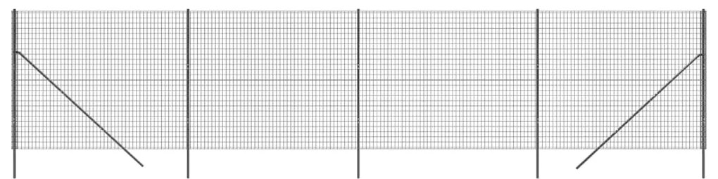 vidaXL Συρματόπλεγμα Περίφραξης Ανθρακί 1,8x10 μ. Γαλβανισμένο Ατσάλι