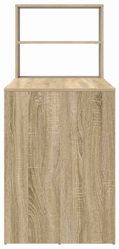 vidaXL Γραφείο Sonoma Δρυς 113 x 54 x 120 εκ. Επεξεργασμένο ξύλο