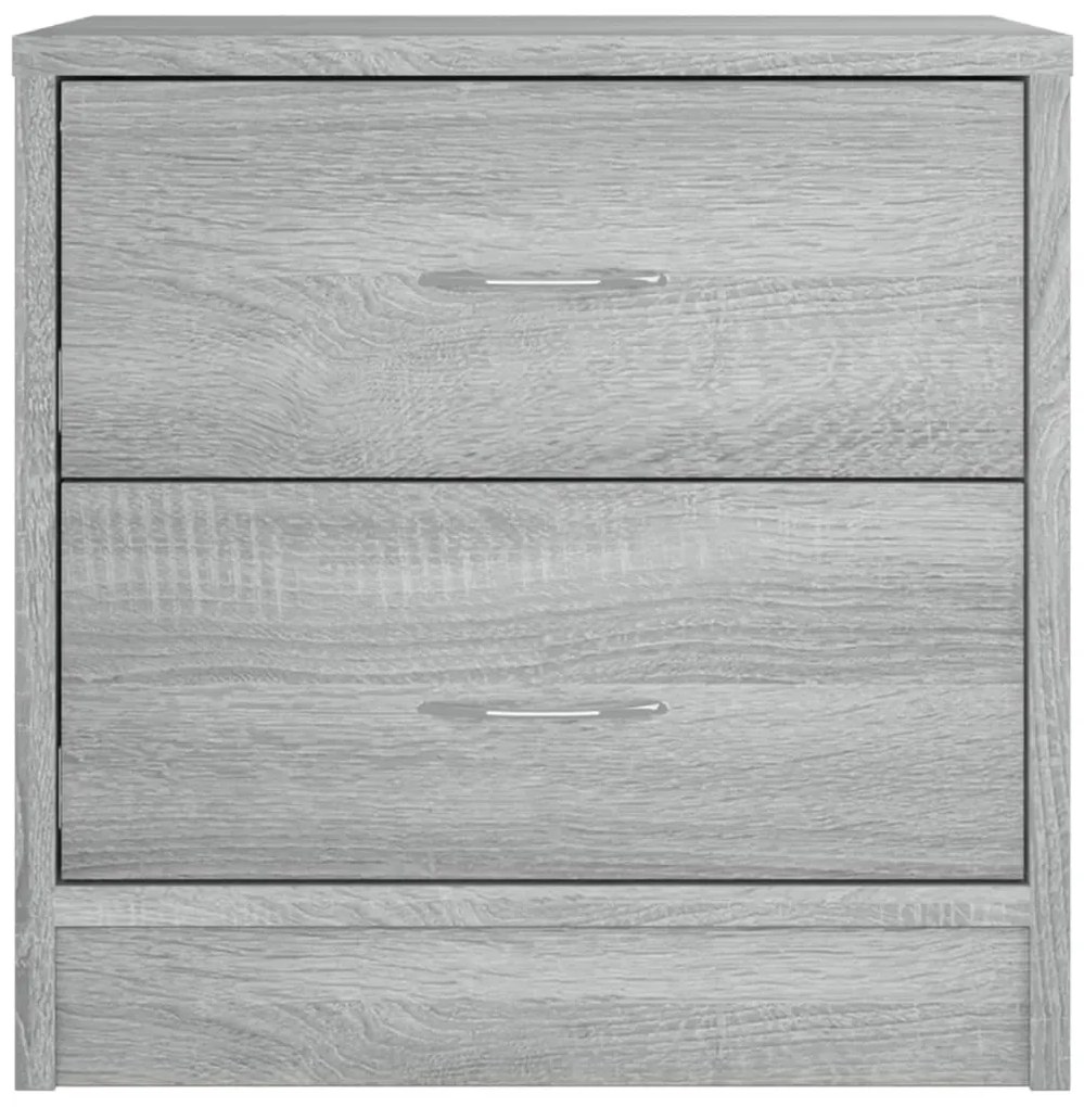 vidaXL Κομοδίνα 2 τεμ. Γκρι Sonoma 40x30x40 εκ. από Επεξεργασμένο Ξύλο