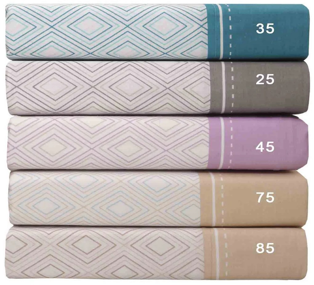 Σεντόνι Mix &amp; Match Beige 85 Anna Riska Ημίδιπλο 170x270cm Χωρίς Λάστιχο 100% Cotton