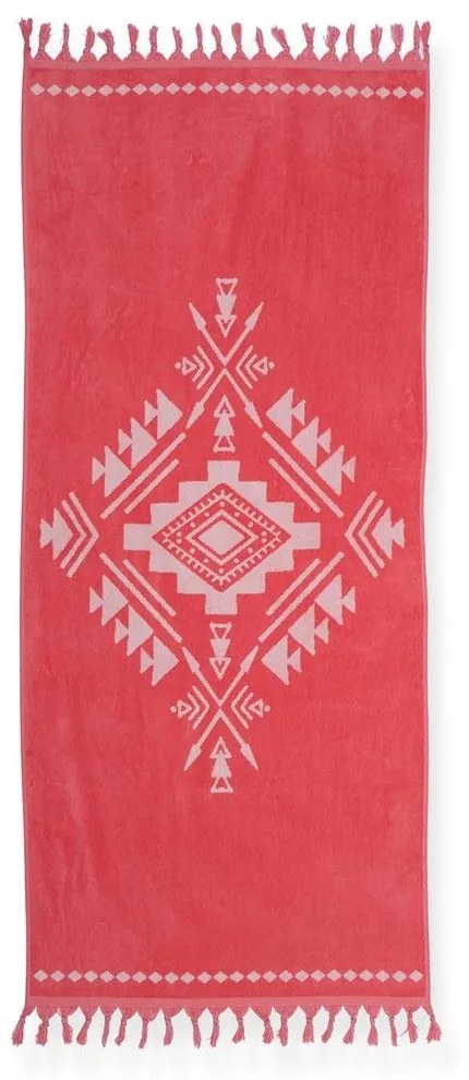 Πετσέτα Θαλάσσης Santiago Coral Nef-Nef Θαλάσσης 100% Cotton