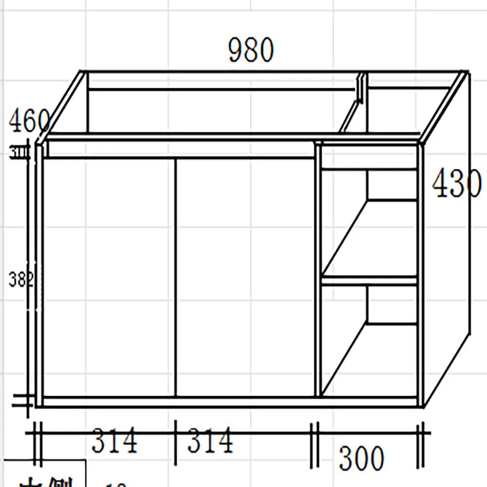 Πάγκος μπάνιου με Νιπτήρα VERA 100 Λευκό - Sonoma 100x47x43 εκ. 100x47x43 εκ.