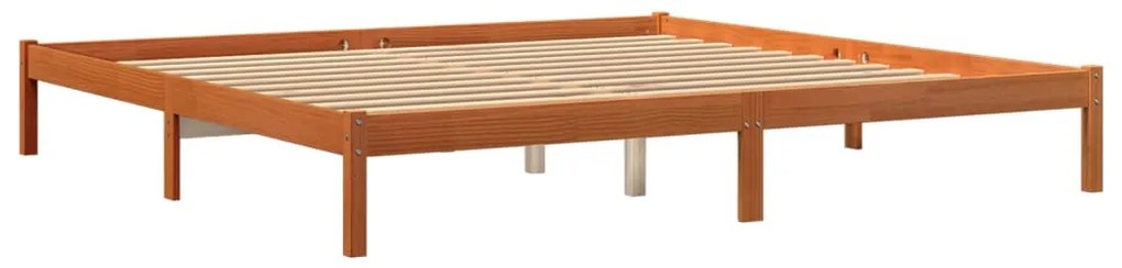 vidaXL Σκελετός Κρεβ. Χωρίς Στρώμα Καφέ Κεριού 180x200 εκ Μασίφ Πεύκο