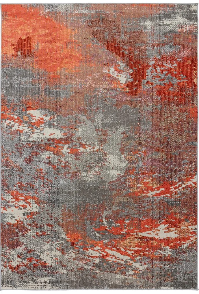 Χαλί Colores Cloud C012 Magma Terracotta-Grey Asiatic London 120X170cm