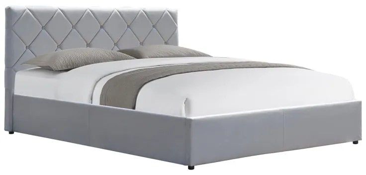 Κρεβάτι Dreamie pakoworld με αποθηκευτικό χώρο βελούδο γκρι 160x200εκ