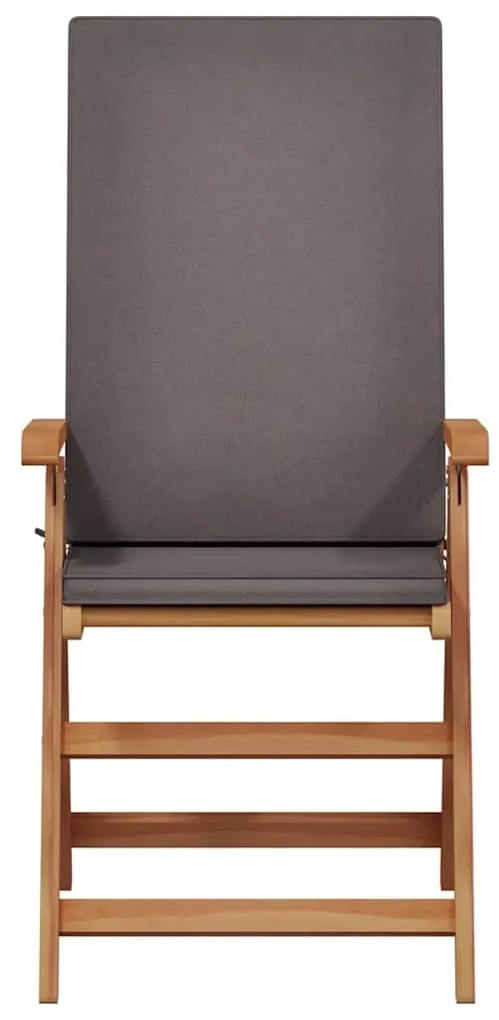 vidaXL Καρέκλα Κήπου 4 pcs Καφέ 57 x 71.5 x 104εκ Μασίφ ξύλο teak