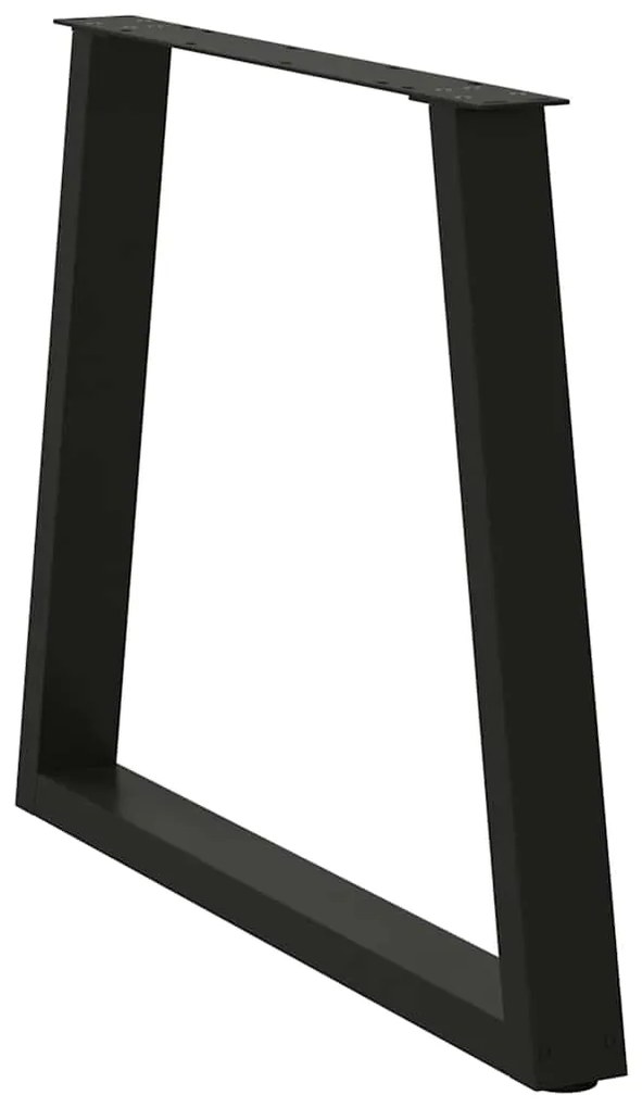 vidaXL Πόδια Τραπεζαρίας Σχήματος V 3 τεμ. Μαύρο 80x(72-73,3) εκ. Ατσάλι