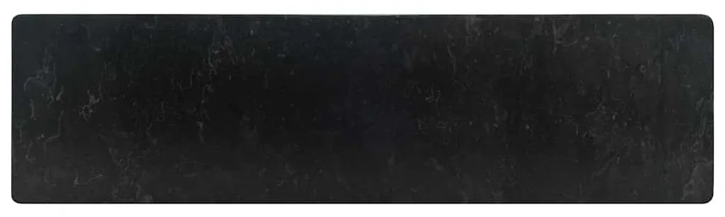 vidaXL Νιπτήρας Γυαλιστερό Μαύρο 45 x 30 x 12 εκ. Μαρμάρινος