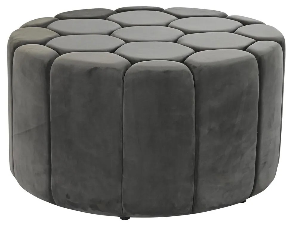 Υποπόδια DKD Home Decor Γκρι 30 % πολυεστέρας (85 x 85 x 48 cm)
